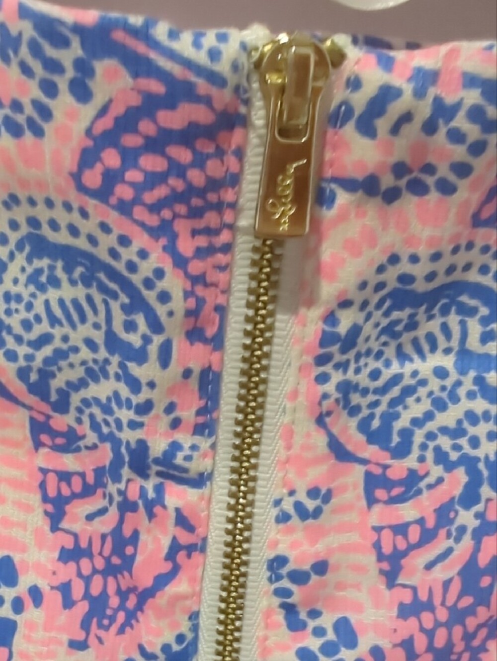 Pink & Blue Paisley Spaghetti Strap Mini Dress - Picture 3 of 9